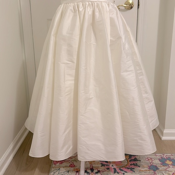 Amsale Little White Dress LW212 NWT Size 8 In Ivory White Anthropologie Bhldn - Picture 7 of 14
